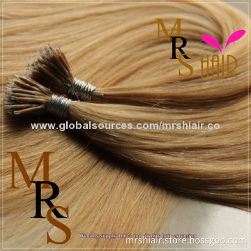 24-inch Light Brown 24# Straight Nano Ring Hair